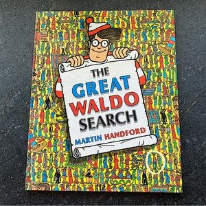 The Great Waldo Search - Yellow Hardcover Book 
c.1989 by Martin Handford
